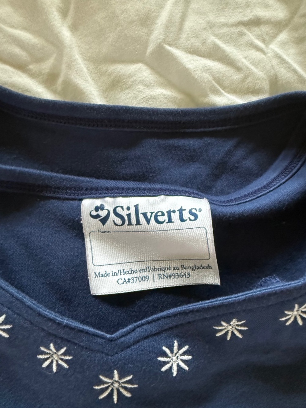 Silverts Size Large Blue short sleeve top
